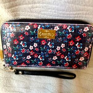 Nanette Wallet, Wristlet, zip around, RFID, card pockets,  zip pocket